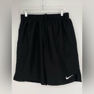 Nike Men’s Black Swim Shorts Trunks Large Lined Excellent!